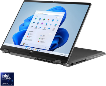 Laptop Asus Vivobook 14 Flip FHD OLED Intel Core Ultra 7 258V 32GB LPDDR5X SSD 1TB Windows 11 Pro Matte Gray laptop laptopuri notebook ultrabook