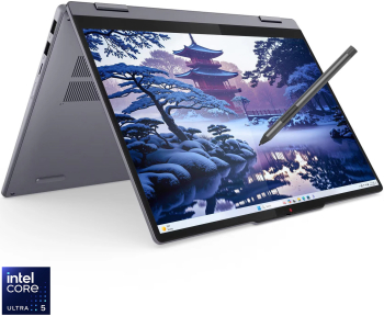 Laptop Lenovo IdeaPad 5 2-in-1 14IAL10 cu procesor Intel® Core™ Ultra 5 225H pana la 4.9GHz 14'' WUXGA OLED Touch 16GB LPDDR5x RAM 1TB laptop laptopuri notebook ultrabook