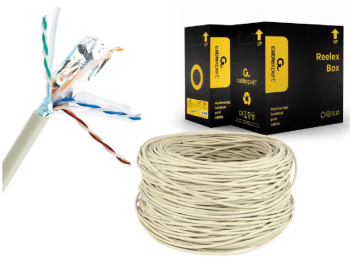 Cablu FTP GEMBIRD FPC-6004-SO Cat6 Cupru rola 305m cabluri componente
