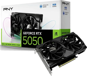 Placa video PNY NVIDIA GeForce RTX 5050 Dual Fan 8GB GDDR6 128 bit 