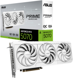 Placa video ASUS GeForce RTX 5070 PRIME OC WHITE 12GB GDDR7 192-bit DLSS 4.0 