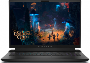 Laptop Dell Alienware M18 R2 Intel Core i9-14900HX 64GB DDR5 SSD 2x2TB GeForce RTX 4090 16GB WQXGA 165Hz Windows 11 Pro Dark Metallic Moon laptop laptopuri notebook ultrabook