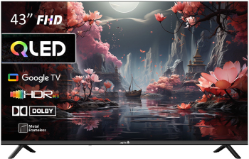 Televizoare - Televizor QLED Smart Arielli QLED43QM10GTV 109 cm FULL HD HDR Google TV Dolby Audio Quad Core Clasa E Negru