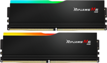 Kit Memorie G.Skill Ripjaws M5 RGB Black Intel XMP 3.0 64GB DDR5-6400MHz CL32 Dual Channel memorii