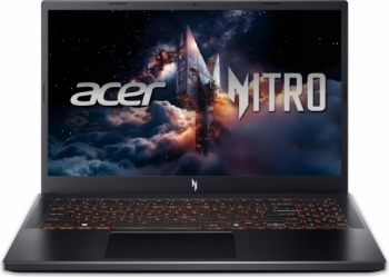 Laptop Gaming Acer Nitro V15 AI ANV15-42 15.6 FHD IPS 165Hz AMD Ryzen 5 7640HS 16GB DDR5 512GB SSD GeForce RTX 4050 6GB No OS Obsidian Black laptop laptopuri notebook ultrabook