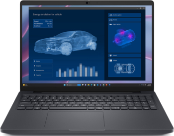 Laptop Dell Pro Max 16 MC16255 AMD Ryzen AI 9 HX PRO 370 16 inch RAM 32GB SSD 1TB nVidia RTX PRO 1000 8GB Windows 11 Pro Magnetite laptop laptopuri notebook ultrabook