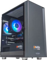 PC Gaming DiaxXa Powered by AMD Ryzen 5 5600XT 16GB DDR4 SSD 1TB M.2 NVMe AMD Radeon RX 7600 8GB Iluminare ARGB calculatoare desktop