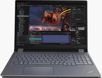 Laptop Lenovo ThinkPad P16 Gen 2 Intel Core i7-14700HX 16 inch RAM 64GB SSD 1TB nVidia 5000 Ada 16GB Windows 11 Pro Storm Grey laptop laptopuri notebook ultrabook
