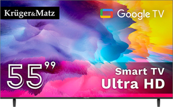 Televizoare - Televizor Smart Google 5.0 55inch 141cm UltraHD 4k Kruger&matz.