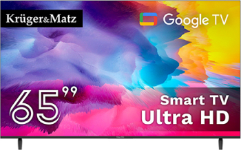 Televizoare - Televizor Smart Google 65 inch 163cm UltraHD 4K Kruger&matz