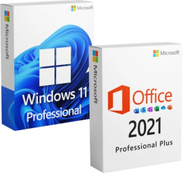Windows 11 Pro Retail + Office 2021 Pro Plus Licenta Permanenta