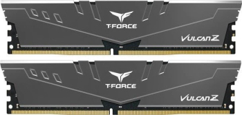 Kit Memorie TeamGroup T-Force Vulcan Z Gray Intel XMP 2.0 16GB DDR4-3600 MHz CL 18 Dual Channel memorii