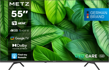 Televizoare - Televizor METZ LED 55MUF7000Z 139 cm Smart Google TV 4K Ultra HD Clasa F (Model 2025)