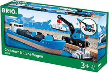 Ravensburger BRIO container ship with crane truck - 33534