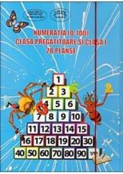 28 Planse - Numeratia 0-100 clasa pregatitoare si cls 1 