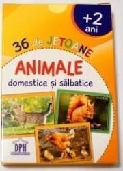 36 de jetoane - Animale domestice si salbatice 2 ani+ 