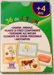 36 de jetoane - Oameni animale plante fenomene ale naturii elemente de igiena anotimpuri 4 Ani+ 