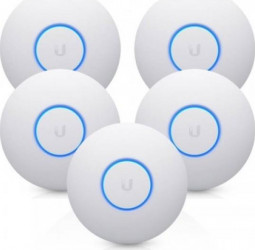 Set Acess Point Ubiquiti UAP nanoHD Dual Band 802.11ac Wave2, 4x4 MU-MIMO, 1xGbE, 802.3af PoE (5 pack) uap-nanohd-5
