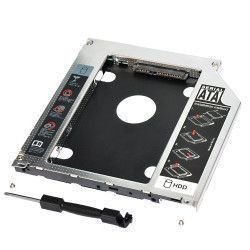 Adaptor Caddy HDD/SSD pentru unitate optic laptop Sata-Sata 9 mm 