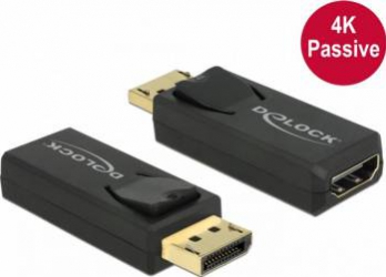 Adaptor Delock Displayport 1.2 la HDMI T-M 4K Pasiv negru 65571 