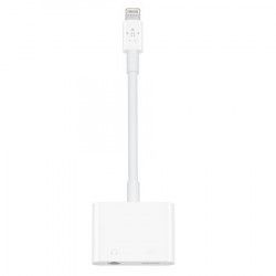 Adaptor Lightning to Jack 3 5 mm si charger Bibilel Alb BBL1001 