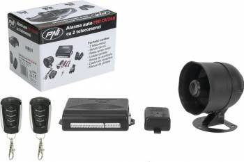 Alarma auto PNI OV288 cu 2 telecomenzi si modul inchidere centralizata
