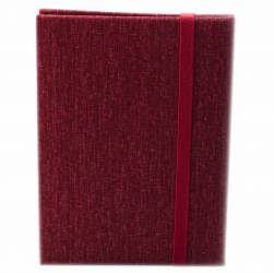 Album foto mini Leporello Canvas 14 poze 15x21 bordo 