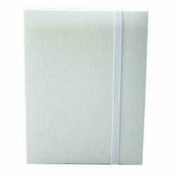 Album foto mini Leporello Canvas 14 poze 15x21 cm culoare alb 