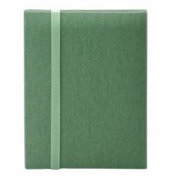 Album foto mini Leporello Canvas 14 poze 15x21 cm verde 