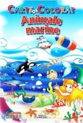 Animale marine - Carte de colorat 