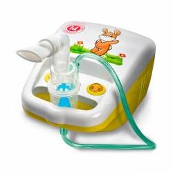 Aparat aerosoli Little Doctor LD-212C alb-galben nebulizator cu compresor 3 dispensere 