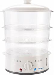 Aparat de gatit cu aburi Daewoo DFS900W 900 W 3 cosuri 8.5 l Timer 60 min Design ergonomic Alb