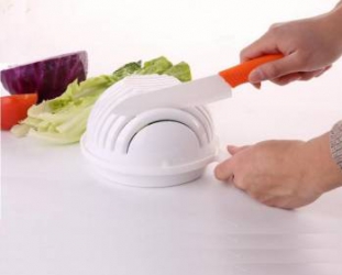 Aparat quick salad maker pentru spalat uscat si taiat rapid salata 