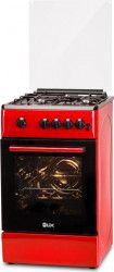 Aragaz LDK 5060 GRAI Red RMV LPG 4 arzatoare 46 L Rotisor Grill Rosu 