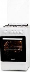 Aragaz LDK 5060 GRAI WH RMV NG 4 arzatoare 46 L Grill Rotisor Alb 