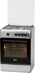 Aragaz LDK 6060 Grai IX RMV LPG 4 arzatoare 65 L Cuptor gaz Grill Rotisor Inox 
