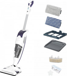 Aspirator vertical fara sac cu abur ROWENTA Clean & Steam Revolution RY7731WH 0.3 L praf 0.47 L apa 1500 W Alb