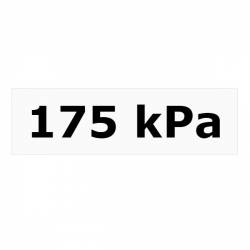 Autocolant Automax cu valoare kilopascal 175 kPa 