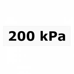 Autocolant Automax cu valoare kilopascal 200 kPa 
