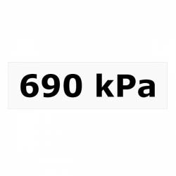 Autocolant Automax cu valoare kilopascal 690 kPa 