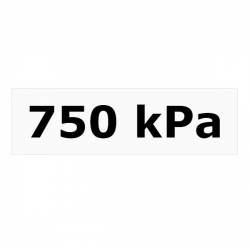 Autocolant Automax cu valoare kilopascal 750 kPa 