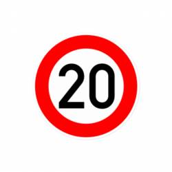 Autocolant Reflectorizant Automax 20kmh 15cm 