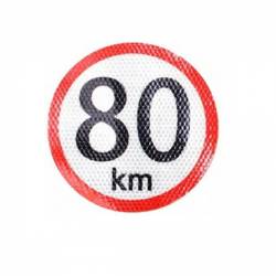 Autocolant Reflectorizant Automax 80kmh 15cm 