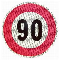 Autocolant Reflectorizant Automax 90kmh 15cm 