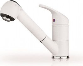 Baterie bucatarie Pyramis FESTIVO monocomanda finisaj Snow