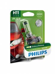 Bec auto cu halogen pentru far Philips H11 Long Life Eco Vision 12V 55W 1 Bec 