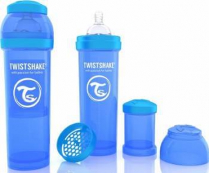 Biberon Anti-Colici Twistshake 330 ml Albastru 