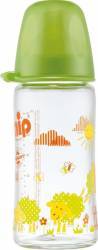 Biberon sticla cu gat larg 240 ml tetina silicon pt lapte nr 1 nip 35063 
