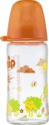 Biberon sticla cu gat larg 240 ml tetina silicon pt lapte nr 1 nip 35064 