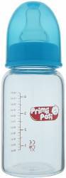 Biberon borosilicat sticla 120 ml r0151 bleu primii pasi 
